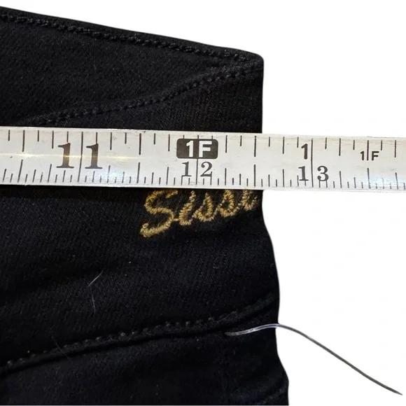 Goldsign Black High Rise Jeans with Smooth Finish - Picture 8 of 15